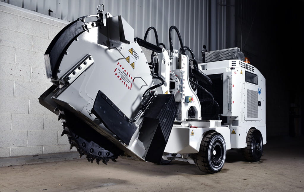 trenching Marais SC2P Trencher